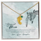 ENGRAVED BABY FEET WITH NAME AND BIRTHSTONE, NECKLACE GIFT FOR MOM WITH KIDS NAME, WITH MESSAGE CARD, BIRTHDAY/MOTHER'S DAY GIFT FOR MOM, FROM DAUGHTER