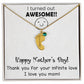 ENGRAVED BABY FEET WITH NAME AND BIRTHSTONE, NECKLACE GIFT FOR MOM WITH KIDS NAME, WITH MESSAGE CARD, MOTHER'S DAY GIFT FOR MOM FROM SON/DAUGHTER