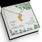 ENGRAVED BABY FEET WITH NAME AND BIRTHSTONE, NECKLACE GIFT FOR MOM WITH KIDS NAME, WITH MESSAGE CARD, HAPPY FIRST MOTHER'S DAY GIFT FOR MOM FROM SON/DAUGHTER