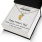 ENGRAVED BABY FEET WITH NAME AND BIRTHSTONE, NECKLACE GIFT FOR MOM WITH KIDS NAME, WITH MESSAGE CARD, MOTHER'S DAY GIFT FOR MOM FROM SON/DAUGHTER