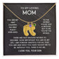 ENGRAVED BABY FEET WITH NAME AND BIRTHSTONE, NECKLACE GIFT FOR MOM WITH KIDS NAME, WITH MESSAGE CARD, BIRTHDAY/ MOTHER'S DAY GIFT FOR MOM FROM SON
