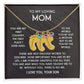 ENGRAVED BABY FEET WITH NAME AND BIRTHSTONE, NECKLACE GIFT FOR MOM WITH KIDS NAME, WITH MESSAGE CARD, BIRTHDAY/ MOTHER'S DAY GIFT FOR MOM FROM SON