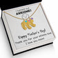 ENGRAVED BABY FEET WITH NAME AND BIRTHSTONE, NECKLACE GIFT FOR MOM WITH KIDS NAME, WITH MESSAGE CARD, MOTHER'S DAY GIFT FOR MOM FROM SON/DAUGHTER