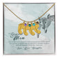 ENGRAVED BABY FEET WITH NAME AND BIRTHSTONE, NECKLACE GIFT FOR MOM WITH KIDS NAME, WITH MESSAGE CARD, BIRTHDAY/MOTHER'S DAY GIFT FOR MOM, FROM DAUGHTER