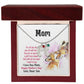 ENGRAVED BABY FEET WITH NAME AND BIRTHSTONE, NECKLACE GIFT FOR MOM WITH KIDS NAME, WITH MESSAGE CARD, MOTHER'S DAY GIFT FOR MOM FROM SON