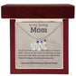 ENGRAVED BABY FEET WITH NAME AND BIRTHSTONE, NECKLACE GIFT FOR MOM WITH KIDS NAME, WITH MESSAGE CARD, BIRTHDAY/MOTHER'S DAY GIFT FOR MOM, FROM SON/DAUGHTER