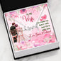 To My Wife Love Scripted Necklace, You Make My Heart Melt, Pendant For Wife, Gift For Her, Present For Birthday, Valentine's Day, Couple Jewelry