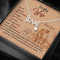To My Wife, You Are Loved More Than You Know, Silver Pendant, Love Scripted Necklace For Wife, Present For Wife, Valentine’s Gift, Necklace With Message Card