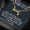 Future Mother In Law Necklace With Message Card, You Are Different Than My Mom, Mother Day Necklace, Mother in Law Gifts, Christmas Gift, Scripted Love Necklace