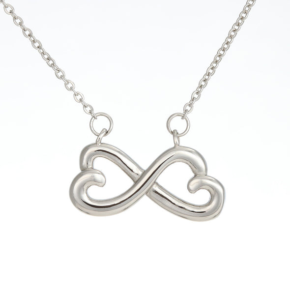 Mother In Law Necklace With Message Card, I Appreciate You a Lot, Mother's Day Necklace, Infinity Necklace, Christmas Gift, Heart Necklace, Birthday Gift