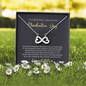 To A Beautiful Girl, Infinity Hearts Necklace With Your Heart Will Always Guide Your Soul Message Card, Convocation Day Gift For Her, Pendant For Her, Jewelry For Her