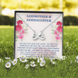To My Godmother, Infinity Hearts Necklace With Our Bond Will Never Cease To Grow Message Card, Mother's Day Gift, Pendant For Her, Birthday, Anniversary, Gift For Her, Jewelry For Her