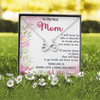 To The Best Mom, Infinity Hearts Necklace, Gift For Mom, Mother's Day Special Gift, Mom's Birthday Gift, Custom Pendant for Mom, Necklace for Mom, Precious Gift For Mom