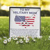 To My Military Mom, Infinity Hearts Necklace, Birthday, Mother's Day, Christmas, Anniversary, Gift For Her Valentine's Day, Jewelry For Mom, Customized Pendant For Mom