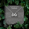 To My Beautiful Soulmate, Infinity Hearts Necklace, Custom Pendant, Christmas, Gift For Couple, Anniversary Gift, Birthday Present, Valentine's Day, Gift For Her, Wife
