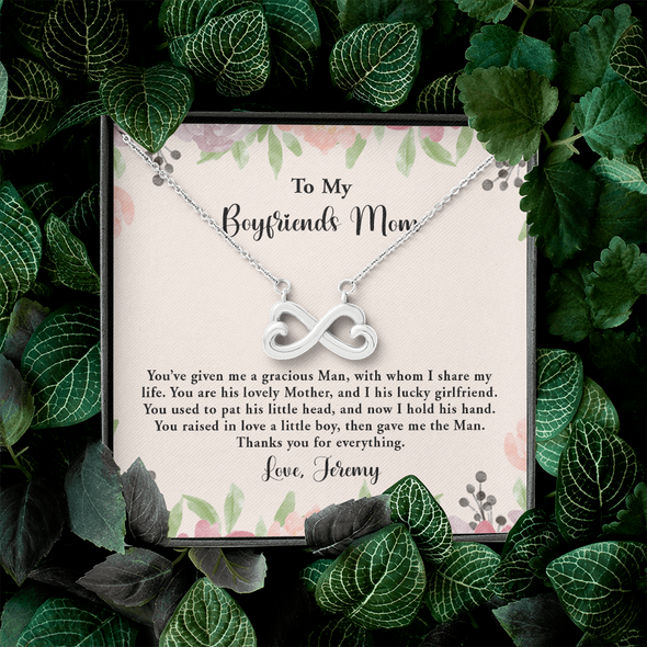 For Boyfriend's Mom, Infinity Hearts Necklace, Mother's Day Gift For Her, Birthday Gift, Necklace For Her, Jewelry For Her, Precious Gift For Her, Christmas Gift