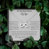To My Beautiful Wife, Infinity Hearts Necklace, Customized Pendant For Her, Birthday Gift, Christmas, Anniversary, Gift For Her, Valentine's Day, Jewelry For Her