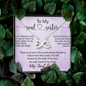 To My Soul Sister, Infinity Hearts Necklace With You Will Always Be The Sister Of My Soul, The Best Friend Of My Heart Message Card, Necklace for Her, Birthday, Gift For Her, Jewelry For Her