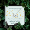To My Good Friends, Infinity Hearts Necklace With You Know They Are Always There Message Card, Birthday, Gift For Her, Necklace for Her, Jewelry For Her, Customized Message Card