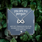 You Are My Penguin, Infinity Hearts Necklace With Message Card, Jewelry For Her, Pendant For Her, Gift For Wife From Husband, Birthday, Anniversary Gift For Wife