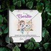 To My Bestie, Infinity Hearts Necklace With No Matter Where We Go, No Matter What We Do Message Card, Jewelry For Her, Birthday, Gift For Her, Necklace for Her, Customized Message Card