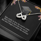 To A Beautiful Girl, Infinity Hearts Necklace With Don't Forget To Enjoy The Journey Message Card, Graduation Ceremony Gift For Her, Jewelry For Her, Pendant For Her