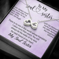 To My Soul Sister, Infinity Hearts Necklace With You Will Always Be The Sister Of My Soul, The Best Friend Of My Heart Message Card, Necklace for Her, Birthday, Gift For Her, Jewelry For Her