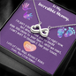 To My Incredible Mummy, Infinity Hearts Necklace, Mother's Day Gift, Birthday Gift, Christmas, Anniversary, Gift For Her, Valentine's Day, Jewelry For Her