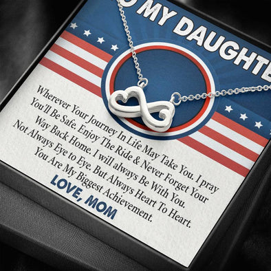To My Daughter, You Are My Biggest Achievement, Necklace With Message Card, Infinity Necklace, Birthday Gift, Congratulations Gift, Wedding Gift, Gift Ideas For Daughter