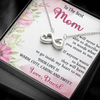 To The Best Mom, Infinity Hearts Necklace, Gift For Mom, Mother's Day Special Gift, Mom's Birthday Gift, Custom Pendant for Mom, Necklace for Mom, Precious Gift For Mom