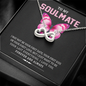 To My Soulmate, Infinity Hearts Necklace With I Just Want To Be Your Last Everything I Love You Forever and Always Message Card, Birthday, Anniversary, Gift For Her, Jewelry For Her, Pendant For Her