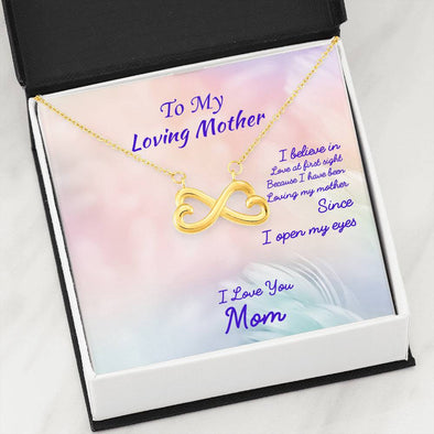To My Loving Mother Necklace With Message Card