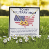 To My Military Mom, Infinity Hearts Necklace, Birthday, Mother's Day, Christmas, Anniversary, Gift For Her Valentine's Day, Jewelry For Mom, Customized Pendant For Mom