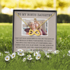 To My Bonus Daughter, Infinity Hearts Necklace, Customized Picture And Name Necklace With Message Card, Gift Pendant For Her, Christmas, Birthday, Anniversary, Gift For Her, Jewelry For Her