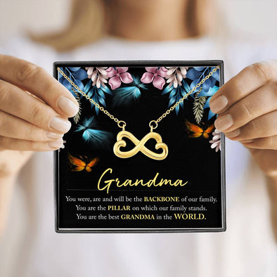 Infinity Love Necklace For Grandma Best Gift For Mother's Day
