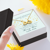 To My Good Friends, Infinity Hearts Necklace With You Know They Are Always There Message Card, Birthday, Gift For Her, Necklace for Her, Jewelry For Her, Customized Message Card