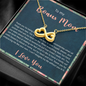 My Bonus Mom, Infinity Hearts Necklace, Mother’s Day Gift For Her, Christmas, Birthday, Anniversary, Gift For Her, Jewelry For Her, Necklace For Her, Pendant For Her