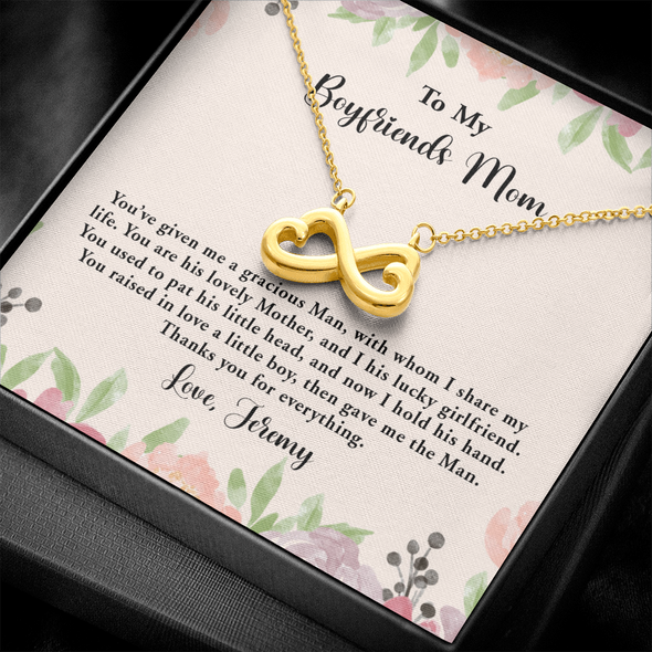 For Boyfriend's Mom, Infinity Hearts Necklace, Mother's Day Gift For Her, Birthday Gift, Necklace For Her, Jewelry For Her, Precious Gift For Her, Christmas Gift