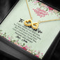To My Wife, I Love You Forever And Always, Jewelry For Wife, Valentine’s Gift, Necklace With Message Card, Infinity Shape Necklace For Girlfriend, Anniversary