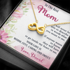 To The Best Mom, Infinity Hearts Necklace, Gift For Mom, Mother's Day Special Gift, Mom's Birthday Gift, Custom Pendant for Mom, Necklace for Mom, Precious Gift For Mom