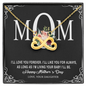 To Mom, Infinity Hearts Necklace, Gift For Mom From Daughter, Mother's Day Special Gift, Mom Birthday Gift from Daughter, Jewelry Gift for Mom, Necklace for Mom