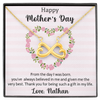 Happy Mother's Day, Infinity Hearts Necklace, Gift For Mom From Daughter, Mother's Day Special Gift, Mom Birthday Gift from Daughter, Jewelry Gift for Mom, Necklace for Mom