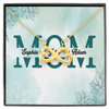 Mom Customized Pendant, Infinity Hearts Necklace, Customized Pendant For Her, Birthday Gift, Christmas, Anniversary, Gift For Her, Valentine's Day, Jewelry For Her
