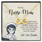 To My Nurse Mom, Infinity Hearts Necklace, Birthday, Mother's Day, Christmas, Anniversary, Gift For Her From Daughter, Valentine's Day, Jewelry For Mom, Pendant For Mom From Daughter