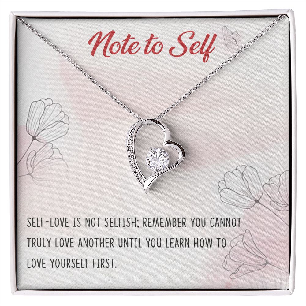 Forever Love Necklace with message card, Birthday gift for family and friends, Gift To Self Motivate your loved one, Gift for all occasion etc
