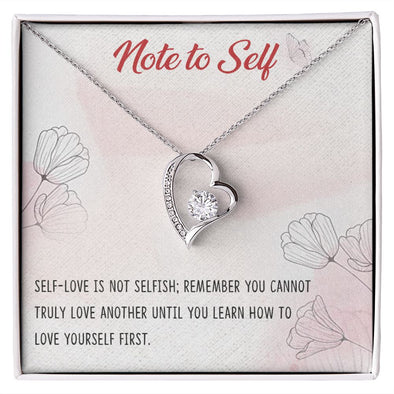 Forever Love Necklace with message card, Birthday gift for family and friends, Gift To Self Motivate your loved one, Gift for all occasion etc