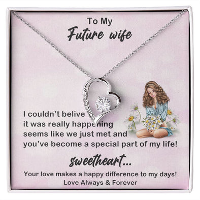 Forever Love Necklace, My Future Wife, Necklace With Message Card, Birthday Gift For Her