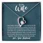 To My Wife, Forever Love Necklace With It Is A Gentle Love Full Of Understanding Message Card, Birthday, Anniversary, Gift For Her, Jewelry For Her, Pendant For Her