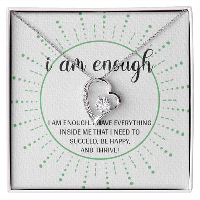 Forever Love Necklace with message card, Gift To Self Motivate your loved ones, unique Gift for family and Friends, Gift for all occasion etc