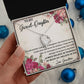 GRANDMOTHER AND GRANDDAUGHTER, FOREVER LOVE NECKLACE WITH MESSAGE CARD FOR GRANDDAUGHTER, BIRTHDAY GIFT FOR HER, FROM GRANDMA